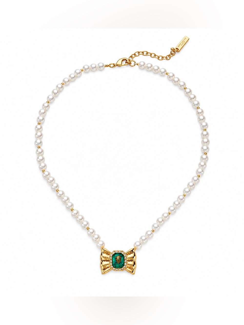 Kurt Geiger London BOW PEARL NECKLACE NWT